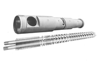 Bimetallic / Nitrided Conical Twin Screw Barrel สำหรับ Extruder