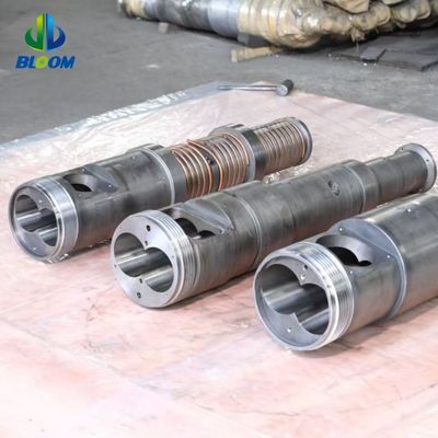 คุณภาพ  High-Accuracy 38CrMoAlA Conical Twin Screw Barrel for Progressive Compression in Plastic and Rubber Extrusion โรงงาน