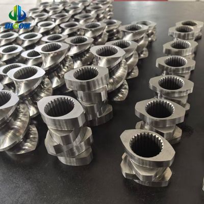 คุณภาพ  High Precision Twin Screw Elements for Polymer Compounding in Plastic Industry Parallel Twin Screw Extruders โรงงาน