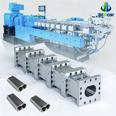 คุณภาพ  Nickel Alloy Bimetallic Extruder Screws and Barrels with Wear Resistance and High-Temperature Tolerance for PP Pet PVC ABS Plastic Extruder โรงงาน