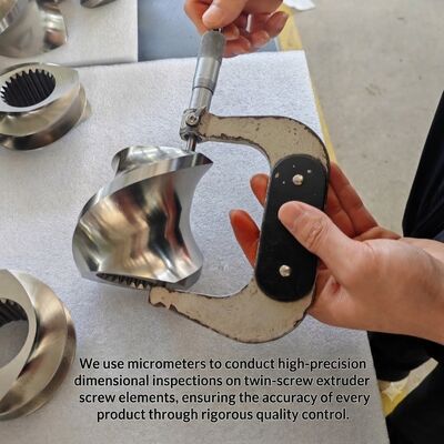 คุณภาพ  High Efficiency Mixing 30mm Bimetallic Twin Screw Elements for Durable Extruder Performance โรงงาน