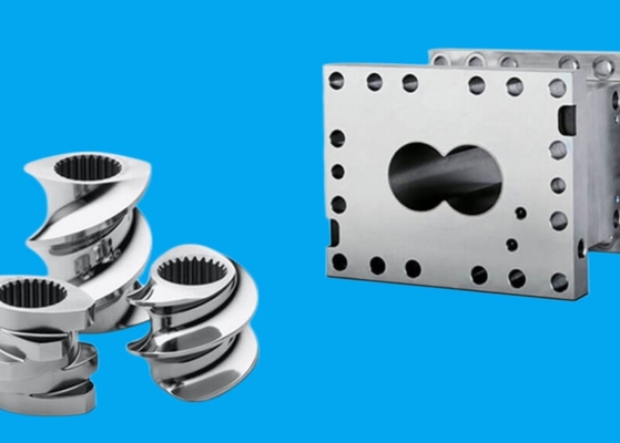Bimetallic หรือ Nitrided Parallel Twin Screw Barrel สำหรับเครื่องอัดรีด