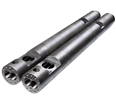 Bimetallic Parallel Twin Screw Barrel สำหรับเครื่องอัดรีดพลาสติก