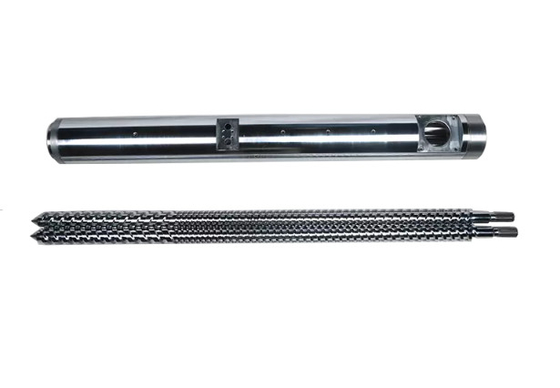 Bimetallic Parallel Twin Screw Barrel สำหรับเครื่องอัดรีดพลาสติก