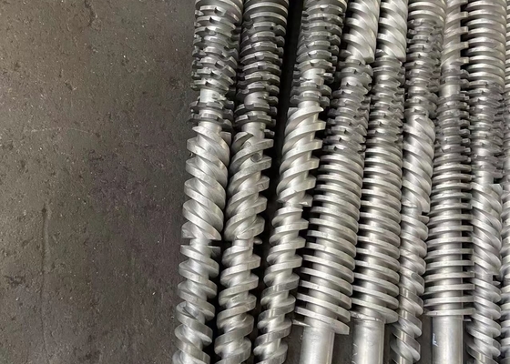 องค์ประกอบสกรูด้วยเหล็กไนไตรด์ 38CrMoAla HV800 - 900 ความลึก 0.4 - 0.7mm