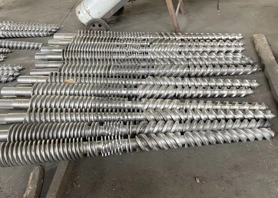 องค์ประกอบสกรูด้วยเหล็กไนไตรด์ 38CrMoAla HV800 - 900 ความลึก 0.4 - 0.7mm