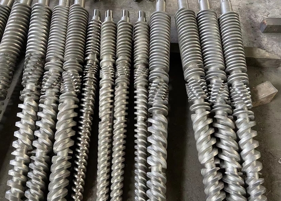 องค์ประกอบสกรูด้วยเหล็กไนไตรด์ 38CrMoAla HV800 - 900 ความลึก 0.4 - 0.7mm