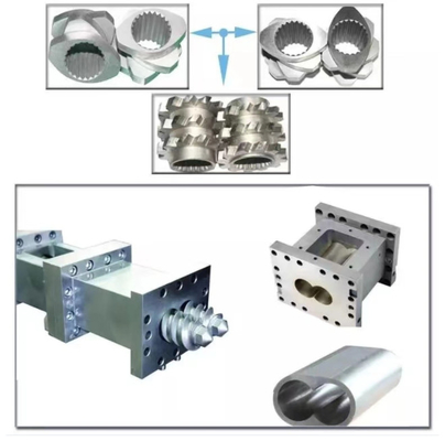 65mm Cone double Extruder Twin Screw Element สำหรับ PVC Extruder Machine
