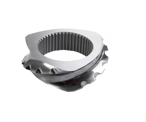 65mm Cone double Extruder Twin Screw Element สำหรับ PVC Extruder Machine