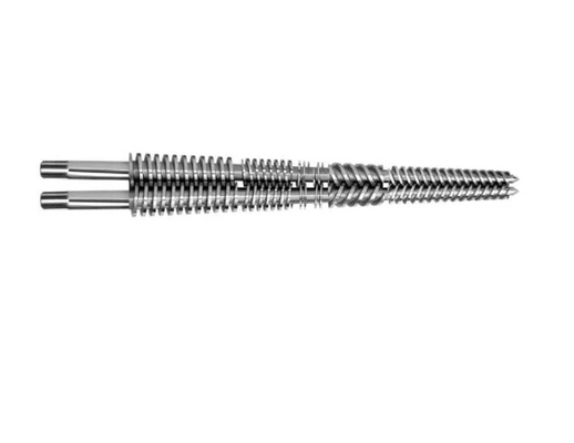 51/1005 55/110 92/188 Bimetallic Conical Twin Screw Barrel สำหรับ Spc / Lvt Extruder