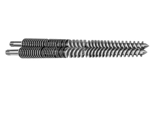 51/1005 55/110 92/188 Bimetallic Conical Twin Screw Barrel สำหรับ Spc / Lvt Extruder