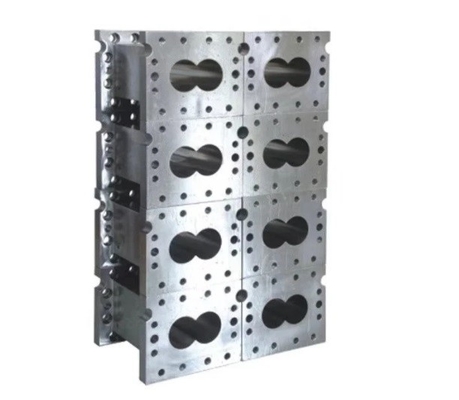 ชิ้นส่วนเครื่องอัดรีดสกรูคู่ Bimetallic Barrel Wood Plastic Composite Pellet