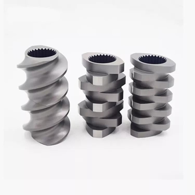 Nitride Steel PM-HIP องค์ประกอบสกรูแบบกำหนดเองสำหรับ Extruder สกรูคู่