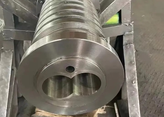 38CrMoALA Conical Twin Double Screw and Barrel For PP PVC ABS Extruder Screw