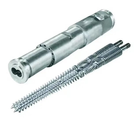 38CrMoALA Conical Twin Double Screw and Barrel For PP PVC ABS Extruder Screw