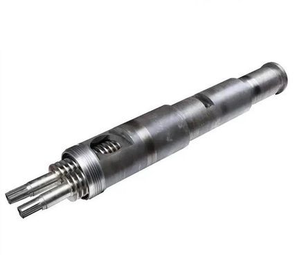 51/105 65/132 80/156 PVC Conical DOUBLE Twin Screw Barrel สำหรับเครื่องอัดรีดพลาสติก