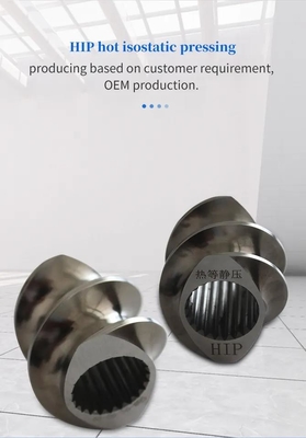เครื่องอัดรีดพลาสติก Twin Bimetallic Screw และ Barrel สำหรับการอัดขึ้นรูป