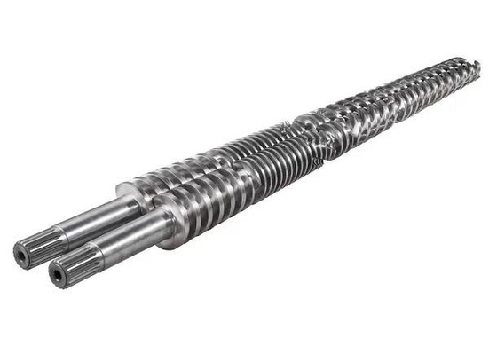 38crmoala โลหะผสมโครงสร้างเหล็กสกรูคู่ทรงกรวยและบาร์เรลสำหรับโปรไฟล์ PVC WPC