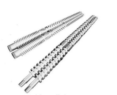 38crmoala โลหะผสมโครงสร้างเหล็กสกรูคู่ทรงกรวยและบาร์เรลสำหรับโปรไฟล์ PVC WPC