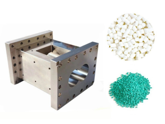 อุปกรณ์สํารอง extruder อะไหล่สกรูเอเลเม้นต์และกระบอกสําหรับการแปรรูปพลาสติก การผลิตของอนุภาค extruded