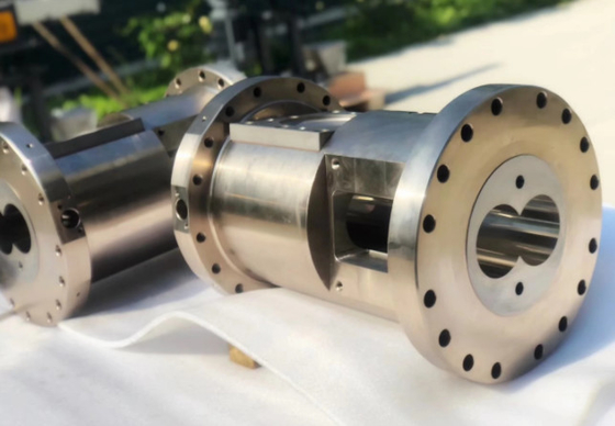 กระบอกอัดรีดสกรูคู่สำหรับ Buhler 90 ที่ใช้ในงานแปรรูปอาหารต่างๆ