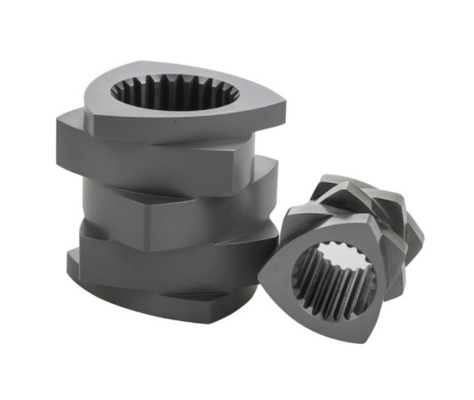 อุปกรณ์สกรูที่ใช้สําหรับ extruder ส่วนสํารองสําหรับ extruder twin screw ปานกลาง