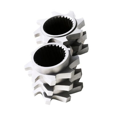 W6mo5cr4V2 ภาคสกรูและความต้านทานการสกัดท่อสําหรับส่วนประกอบกระบอกผสม extruder สองคู่