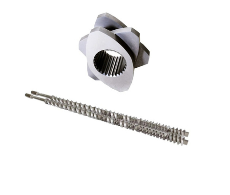 W6mo5cr4V2 ภาคสกรูและความต้านทานการสกัดท่อสําหรับส่วนประกอบกระบอกผสม extruder สองคู่