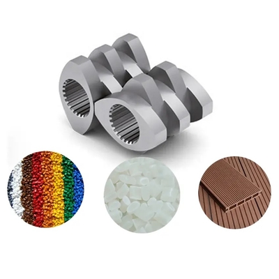 W6mo5cr4V2 ภาคสกรูและความต้านทานการสกัดท่อสําหรับส่วนประกอบกระบอกผสม extruder สองคู่