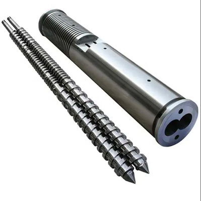 65/132 กระบอกสกรูคู่ทรงกรวยสำหรับโปรไฟล์ท่อ PVC WPC Spc Pipe