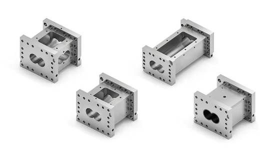 ชิ้นส่วนอะไหล่เครื่องอัดรีดสกรู Extruder คู่ต้านทานการสึกหรอ