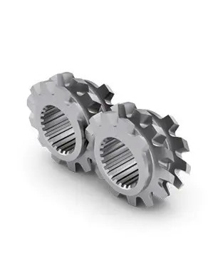 ชิ้นส่วนอะไหล่เครื่องอัดรีดสกรู Extruder คู่ต้านทานการสึกหรอ