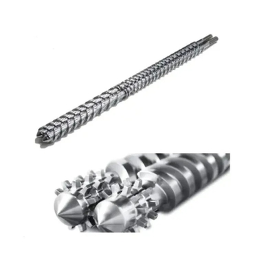 สกรูและกระบอกคู่ขนาน Bimetallic สำหรับเครื่องอัดรีดพลาสติก