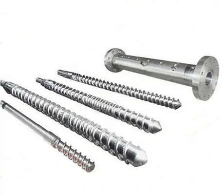 HDPE Bimetallic Pvc Screw และ Barrel พร้อมชิ้นส่วนเครื่องจักรหน้าแปลน