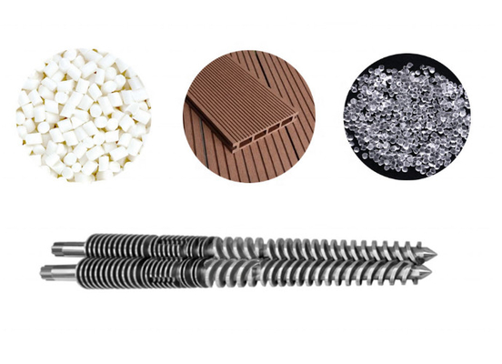 ชิ้นส่วนอะไหล่สกรูคู่ Bimetallic Nitrided Conical 30 มม
