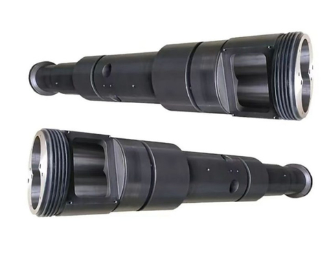 Bimetallic Nitrided Conical Twin Screw Barrel สำหรับอุตสาหกรรม WPC PVC PE