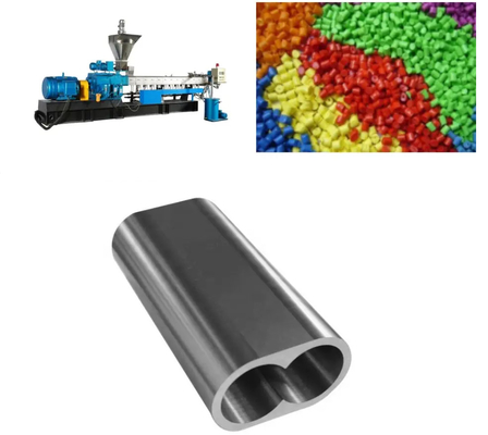 อุปกรณ์สํารอง extruder อะไหล่สกรูเอเลเม้นต์และกระบอกสําหรับการแปรรูปพลาสติก การผลิตของอนุภาค extruded