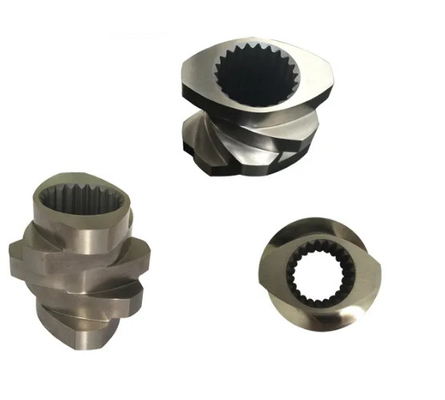 อุปกรณ์สกรูที่ใช้สําหรับ extruder ส่วนสํารองสําหรับ extruder twin screw ปานกลาง