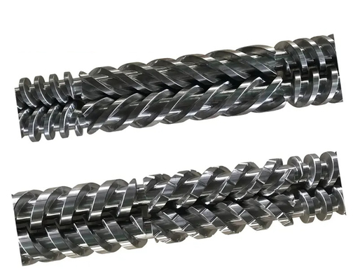 MIKROSAN MCV55 MCV67 MCV110 กระบอกสกรูคู่ขนานสำหรับโปรไฟล์ท่อ PVC WPC
