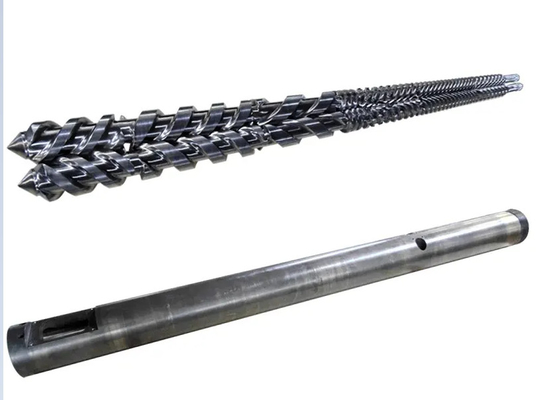 MIKROSAN MCV55 MCV67 MCV110 กระบอกสกรูคู่ขนานสำหรับโปรไฟล์ท่อ PVC WPC