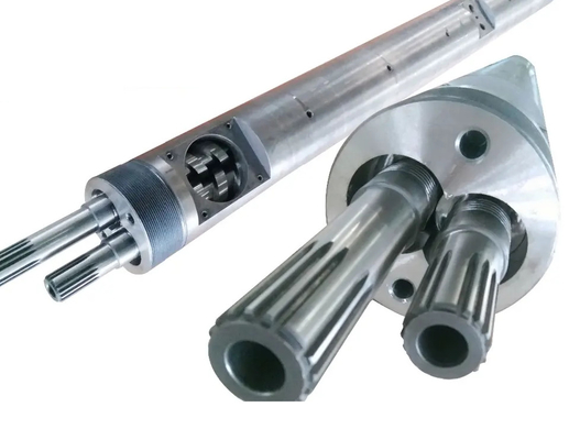 บีเมทัลลิกไนไตรได โคนิค Twin Screws WPC PVC PE อุตสาหกรรม / Extruder Screws And Barrels