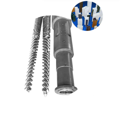 บีเมทัลลิกไนไตรได โคนิค Twin Screws WPC PVC PE อุตสาหกรรม / Extruder Screws And Barrels