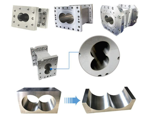 อะไหล่ extruder กระบอกคู่คู่สําหรับการผลิตสารประกอบ การประกอบใหม่และการแก้ไข