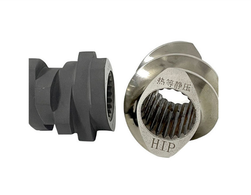 อุปกรณ์สกรูที่ใช้สําหรับ extruder ส่วนสํารองสําหรับ extruder twin screw ปานกลาง