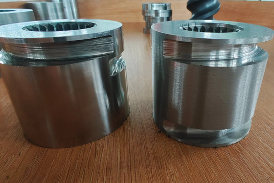 บาร์เรลสองโลหะทนทานการสกัดสูง สําหรับการใช้งาน extrusion