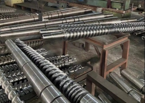 การผลิตสูง 100 มิลลิเมตรสกรูและท่อสําหรับพลาสติกท่อ extrusion เครื่อง