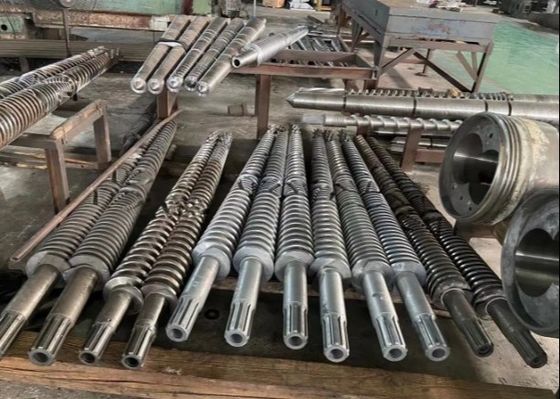 การผลิตสูง 100 มิลลิเมตรสกรูและท่อสําหรับพลาสติกท่อ extrusion เครื่อง