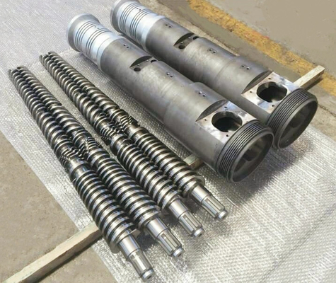 SPC แผ่น extrusion เครื่องอะไหล่ส่วนหนึ่ง nitrided หรือ bimetallic บาร์เรลและสกรู