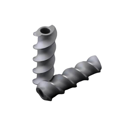 หนาทนทาน Bimetallic อุปกรณ์สกรูและกระบอกสําหรับพลาสติก Extruder ของ Fluoroplastic Masterbatch