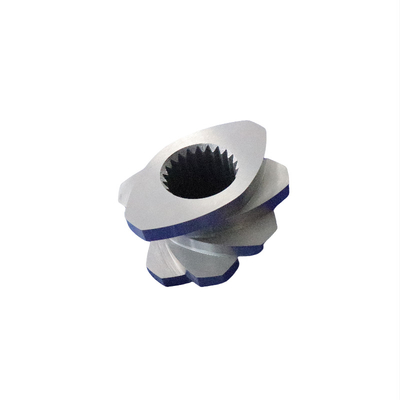 อุปกรณ์สกรู bimetallic ทนทานต่อการกัดกร่อนและกระบอกสําหรับ extruder พลาสติกของ masterbatch Fluorrubber